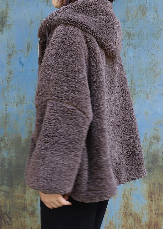 Women chocolate Fashion hooded coats women black Dresses outwears